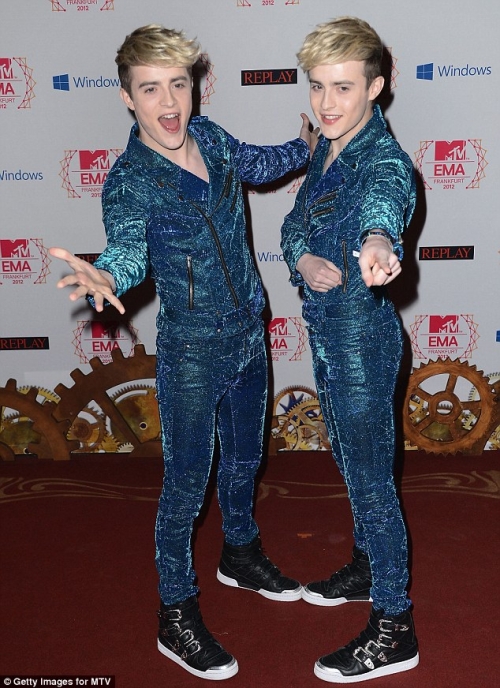 Ирландский поп-дуэт Jedward на MTV ЕМА 2012