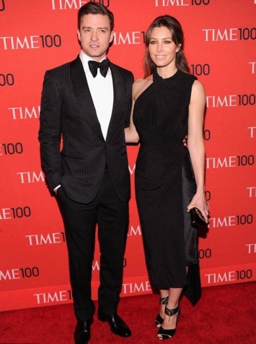 Джастин Тимберлейк и Джессика Бил на вечере Time 100 Gala 2013