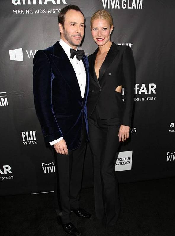 Гвинет Пэлтроу и Том Форд на благотворительном вечере AmFAR
