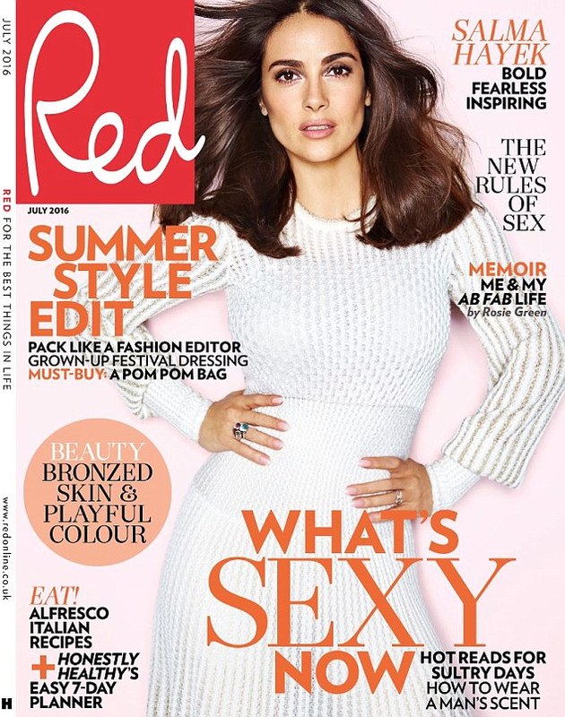 Сальма Хайек в фотосессии для Red magazine, июльский выпуск 2016