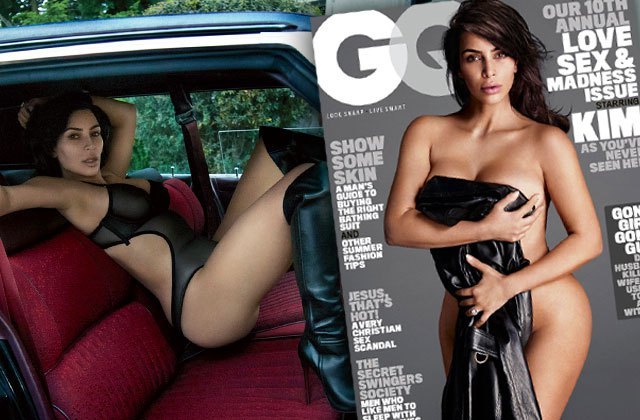 Ким Кардашьян обнажилась для журнала GQ 