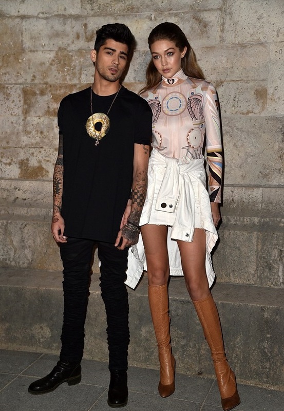 Зейн Малик и Джиджи Хадид на показе Givenchy 