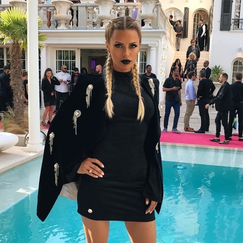 Виктория Боня на показе Philipp Plein в Каннах