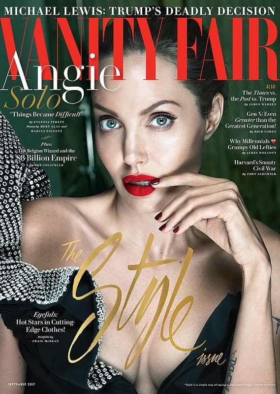 Анджелина Джоли на обложке журнала Vanity Fair, сентябрь 2017 г.