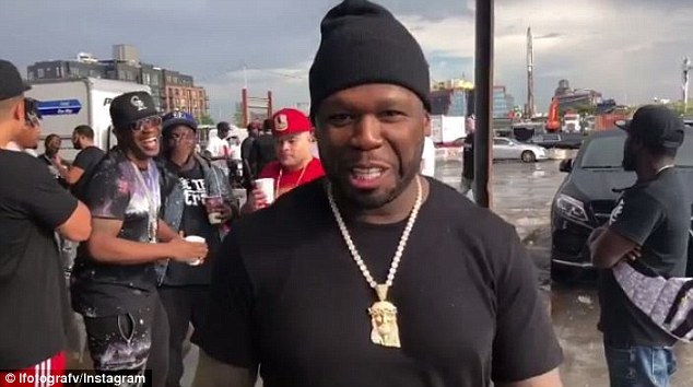 50 Cent на съемках клипа за пару часов до перестрелки