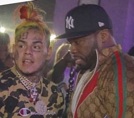 Кертис Джексон, он же 50 Cent, и Даниэль Эрнандес, известный как 6ix9ine, а также Tekashi69